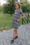 Ačkové šaty na dojčenie – akvarelové margarétky - Veľkosť: XL