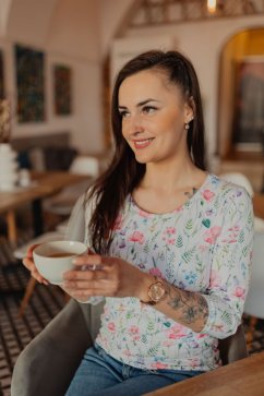 Bavlnené tričko – maľovaná lúka