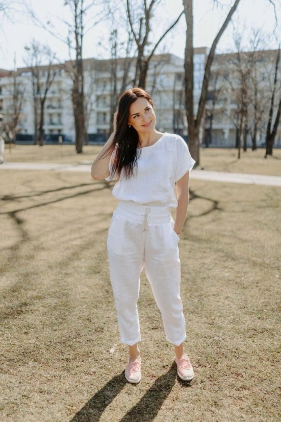 Ľanová blúzka basic - rôzne farby