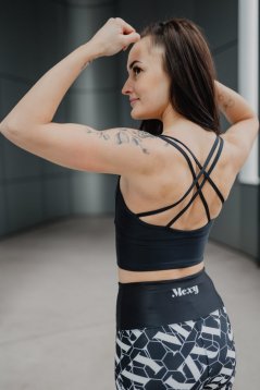 Športová podprsenka – basic – black