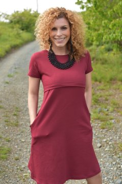 Ačkové šaty – Bordové