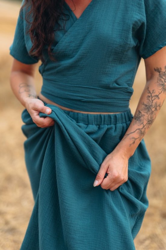 Mušelínový set Elia Wrap short - rôzne farby a vzory
