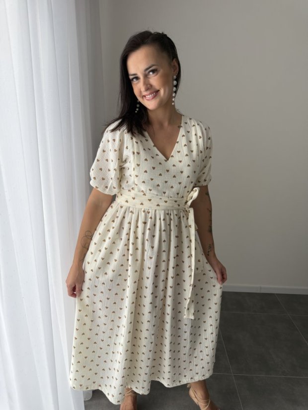 Šaty "Boho Breeze" MAMA A DCÉRA - srdiečka