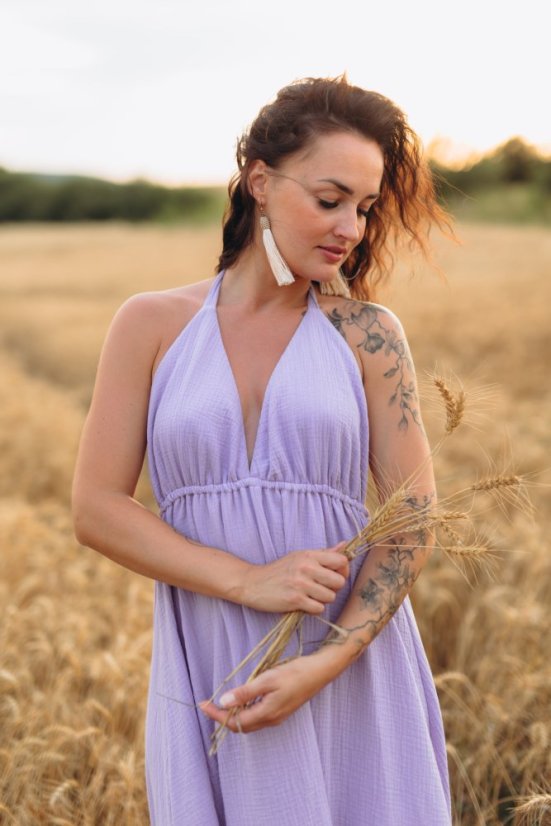 Mušelínové šaty Aria - MAMA  a DCÉRA - rôzne farby a vzory