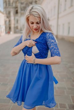 Spoločenské šaty "Grace" – Tmavomodrá