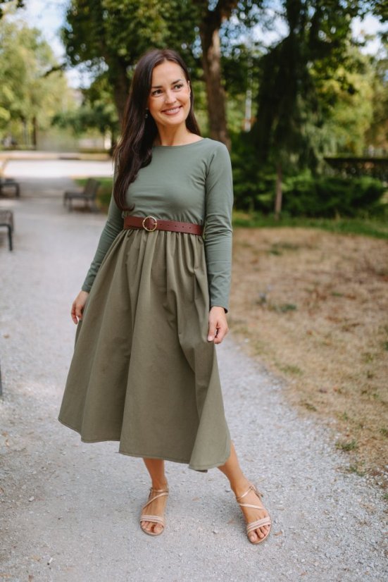 Šaty „Amélia“ – khaki