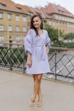 Šaty "Maison Waffle" - LILA
