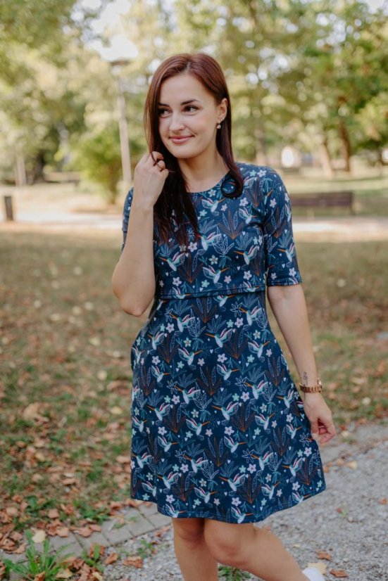 Ačkové šaty MAMA a DCÉRA – Kolibrík