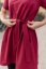 Oversize ačkové šaty – bordové - Veľkosť: 3XL/4XL